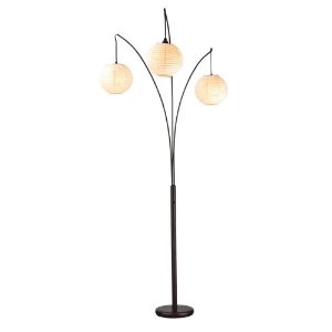 Adesso Retro Arc Floor Lamp Antique