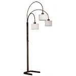 kenroy home crush arc lamp 3 light oil rubbed-bronze