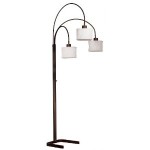 kenroy home crush arc lamp 3 light oil rubbed-bronze