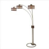 Kobe Arc Floor Lamp in Dark Brown