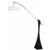 Tigre Arc Floor Lamp in Black Lacquer by Nova