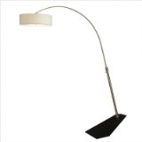 Wedge Arc Floor Lamp in Dark Brown by Nova